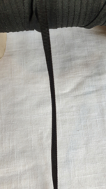 Keperband zwart   5 mm breed - 1 meter