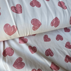 Cotton jersey  hartjes    Art N 25689/011