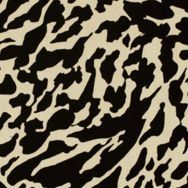 Bamboe poplin met  motief Art N23200-052