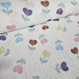 Nieuw  !!!Hydrofiel  met hartjes      Art N25356.051