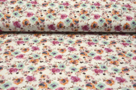 Nieuw  hydrofiel 100% cotton   Mimosa  flowers Art -008