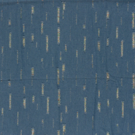 Gewassen denim  soepel vallend met fijn  motiefje    Art MC1003