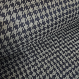 Schitterende punta  pied de poule  grijs/ donkerblauw  !!Art 25502 /008