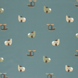 cotton jersey  indigo  Art 26677-006