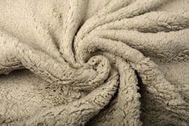 Teddy stof  donker beige    Art 057