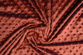Minky fleece roest brique  Art KL-087 - 50 cm voor