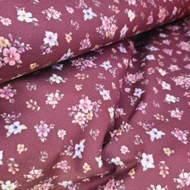 Schitterende soepele jersey   burgundy color  Art 07095 /031