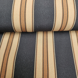 Mixed prints brown streep motief  Art Q8607-058
