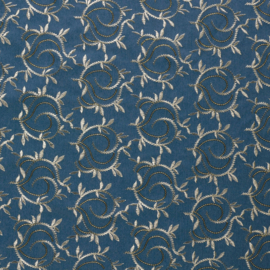 Gewassen denim  soepel vallend met geborduurd  motiefje    Art MC1003