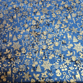 Kerst  stoffen  motief Art  N- 0006