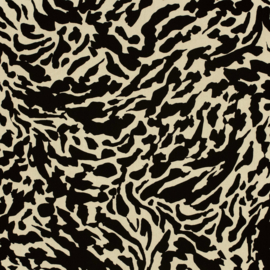 Bamboe poplin met  motief Art N23200-052