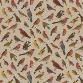 Nieuw !!!Linnen Look vogels     ART 01970/053