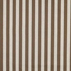 Nieuw coated canvas linnen streep motief  bruin   ART C2002/004