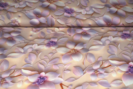 Viscose Lunova  met   bloemen motief   Art  B-1319
