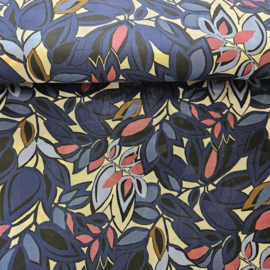 100% Fine katoen  digital flowers   Art VH 05706-011
