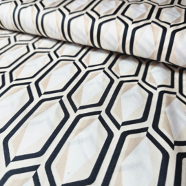 Zwitsers katoen soepel vallend met fijn  motiefje    Art MC2156