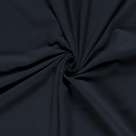 French Terry tricot stoffen  donkerblauw  - N02775-008