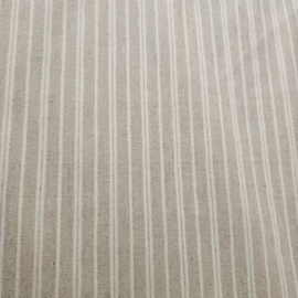 Stoere stretchkatoen  zand beige  fijn streepje  Art MC 02722