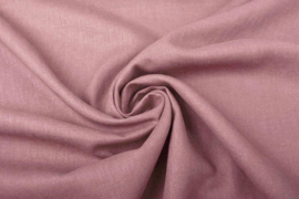 100 % gewassen  Linnen kleur  donker oud  roze  - ART 073