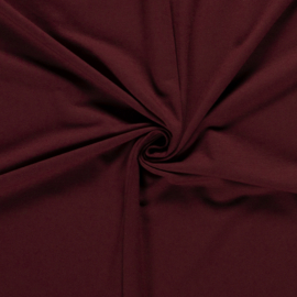 French Terry tricot stoffen  Bordeaux   - N02775-018