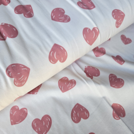 Cotton jersey  hartjes    Art N 25689/011
