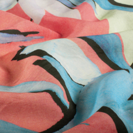 100 %  viscose   met  motief Art N25089/002