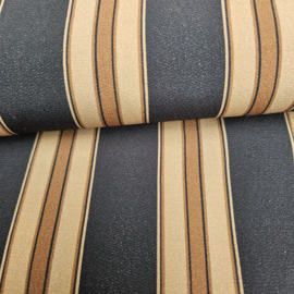 Mixed prints brown streep motief  Art Q8607-058