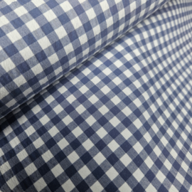 Stretchkatoen  oud blauw ruitje Art 25300/008