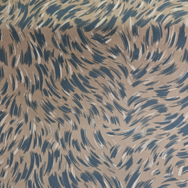 Travel  bedrukt bruin   ART M -215  - 50 cm voor