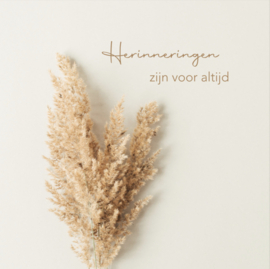 kadolabel - Herinneringen zijn voor altijd