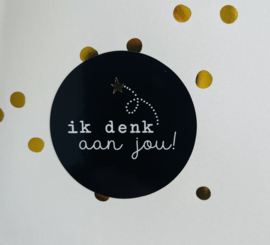 10 Kadostickers " Ik denk aan jou! "