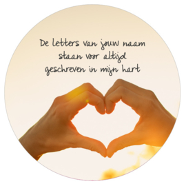 De letters van jouw naam (10cm)