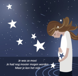 forex tegel ; je was zo mooi (miskraam of stil geboren)