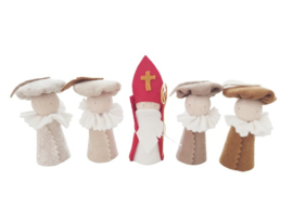 Sinterklaas + 4 Pieten | naturel