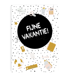 Ansichtkaart Stationary "fijne vakantie"