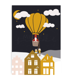 Ansichtkaart "Sinterklaas Luchtballon"