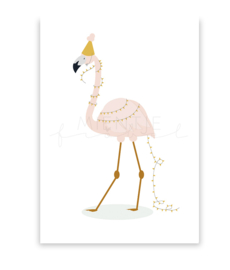 Ansichtkaart "Flamingo"