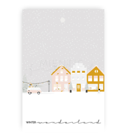 Cadeaukaartje xmas/kerst "Winter Wonderland"