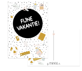 Ansichtkaart Stationary "fijne vakantie"