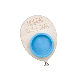Klei traktatie ballon - 5 stuks