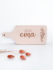 Snijplank voor mama/oma met bloementak