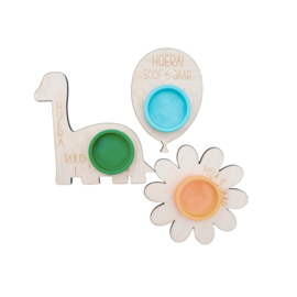 Klei traktatie ballon - 5 stuks