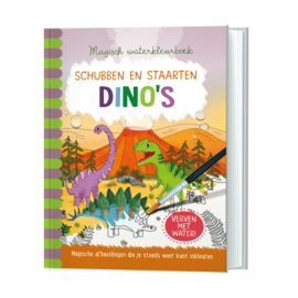 Magisch waterkleurboek dino's