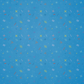 School - Scrapbook Papier – 12 Vellen 6x6 inch Schoolthema