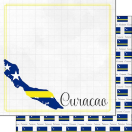 Curacao - Adventure border - scrapbook papier - 12x12 inch