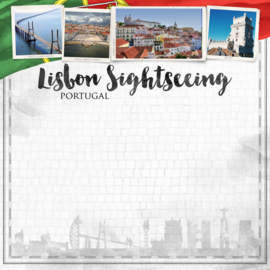Lisbon Sightseeing - Lissabon/Portugal - 30.5 x 30.5 cm scrapbook papier