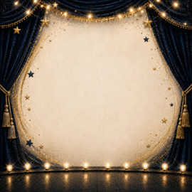 Theatre / Theater Drama  - dubbelzijdig scrapbook papier 30.5 x 30.5 cm