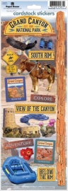 Scrapbook stickers met het thema - Grand Canyon NP