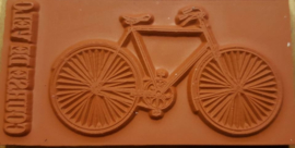 Fiets / rubberen hobbystempel / 8,5 x 4,5 cm