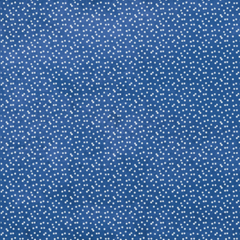 Dubbelzijdig Blauw Knutselpapier met Waterverf Stippen